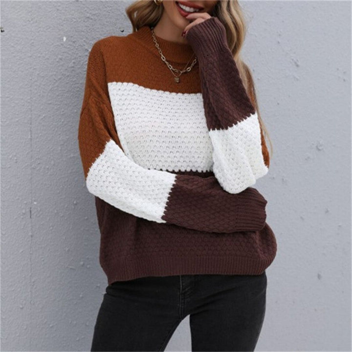 Camilla - Strickpullover mit Farbblockmuster