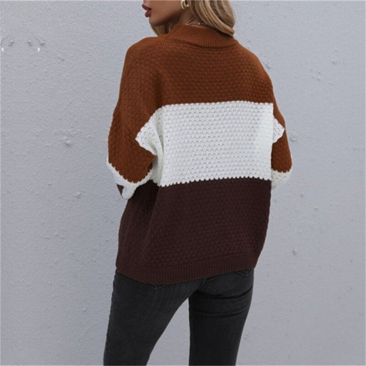 Camilla - Strickpullover mit Farbblockmuster