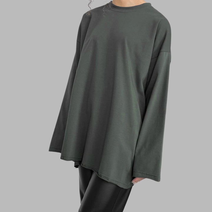 Tara - Oversize Langarm-T-Shirt-Kleid