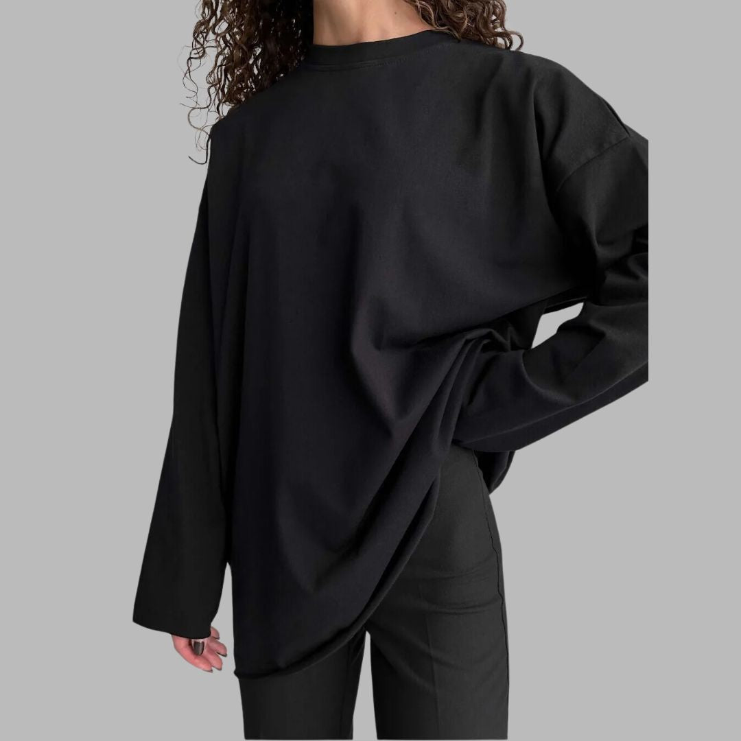 Tara - Oversize Langarm-T-Shirt-Kleid