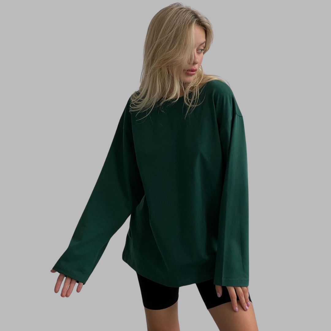 Tara - Oversize Langarm-T-Shirt-Kleid