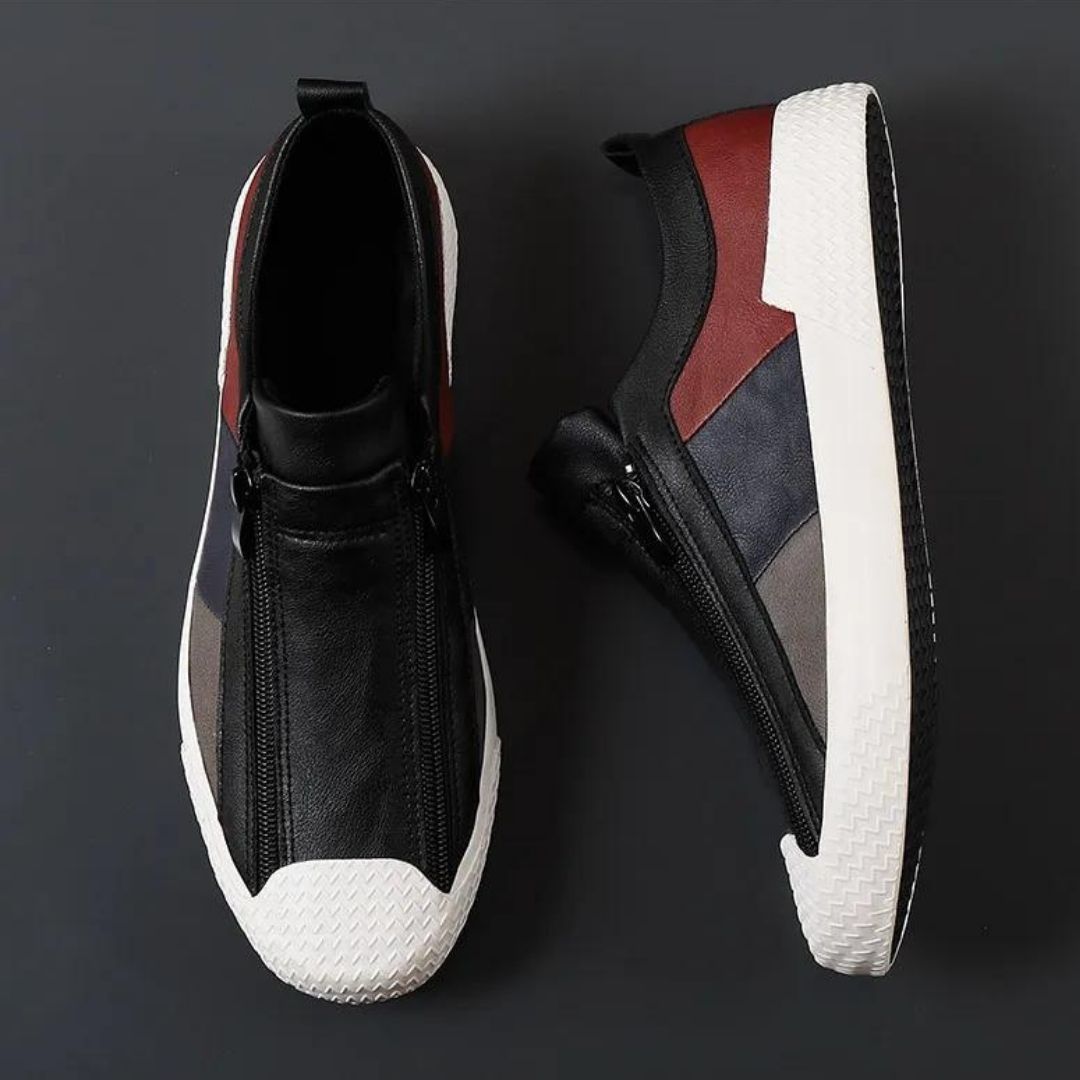 Calder - Farbblock Slip-On-Sneaker mit Reißverschluss