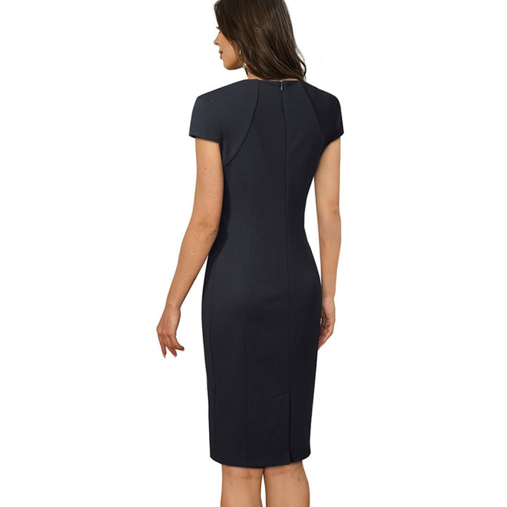 Elena - Bodycon-Kleid mit Eckigem Ausschnitt