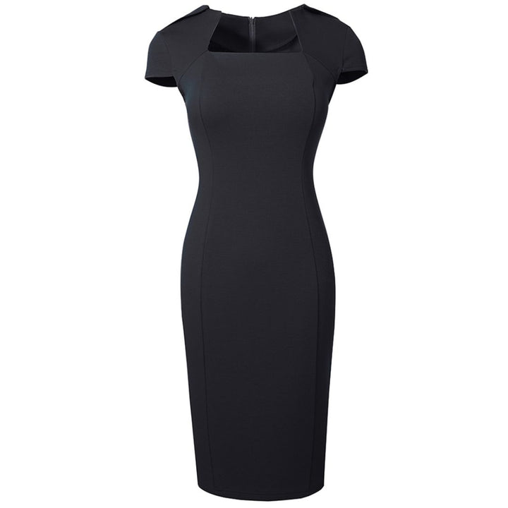 Elena - Bodycon-Kleid mit Eckigem Ausschnitt