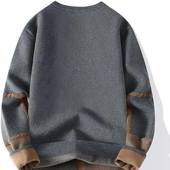 Milo - Rundhals-Sweatshirt mit geometrischen Akzenten