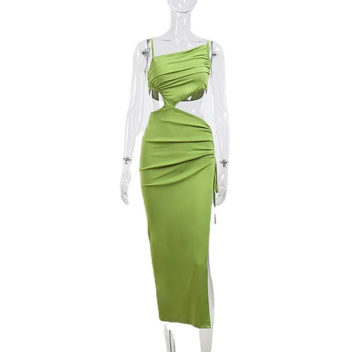 Alexandra - Maxikleid mit Drapierung und Cut-Outs