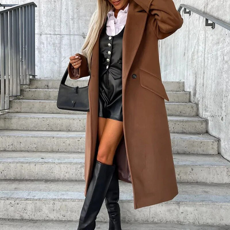 Isabella - Eleganter Langer Trenchcoat