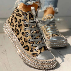 Savannah - Trendige Sneaker mit Leopardenmuster