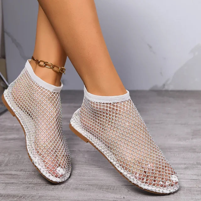 Gianna - Mesh-Slipper mit flachem Absatz