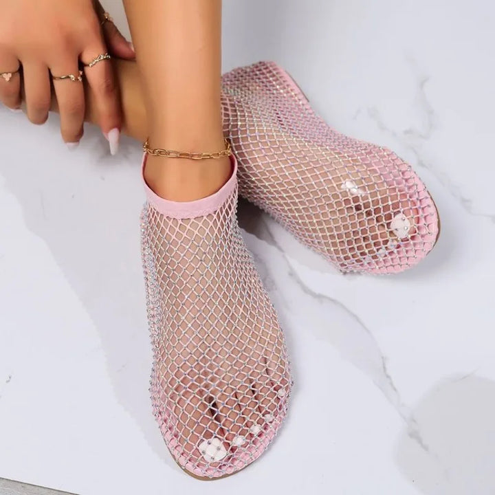 Gianna - Mesh-Slipper mit flachem Absatz