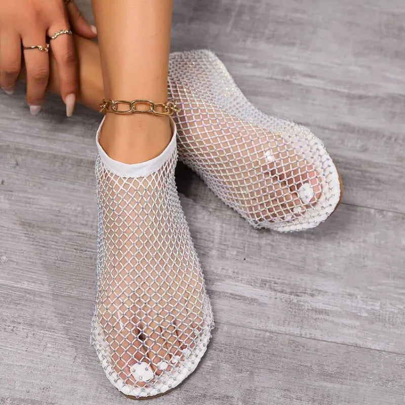 Gianna - Mesh-Slipper mit flachem Absatz