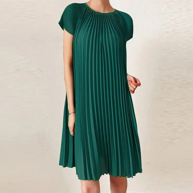 Layla - Anmutiges A-Linien-Kleid mit Plissee